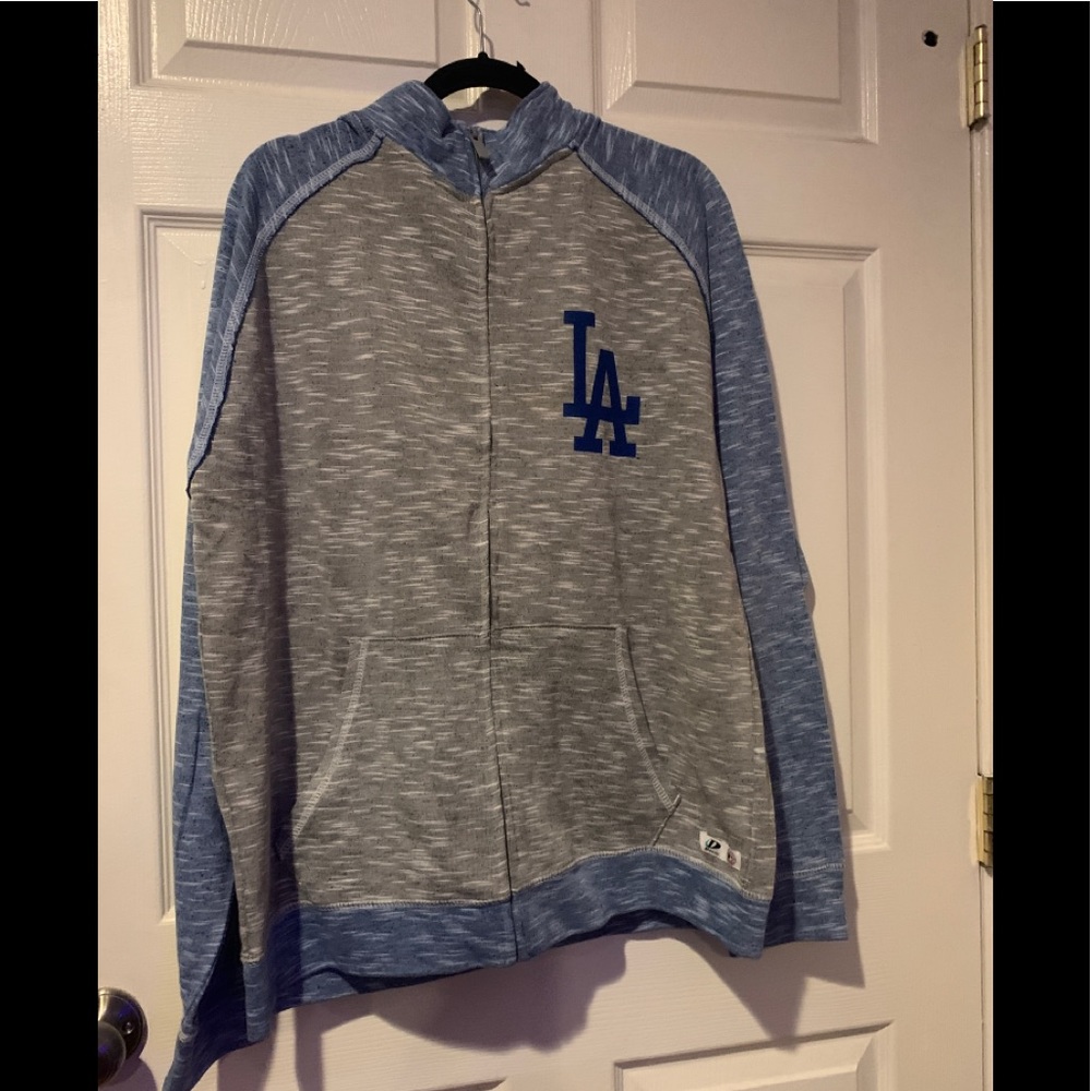 Mens Dodgers Zip Up